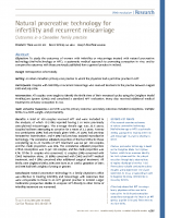 Canadian study inf and miscar 2012